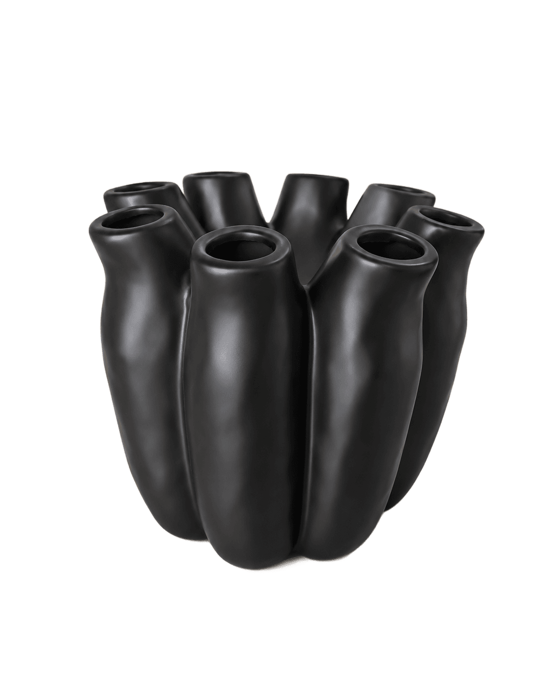 Schwarze Tulpenvase von Daan Kromhout: Ein dänischer Flohmarktfund mit Charakter